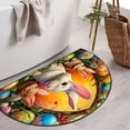 thumbnail image 5 of TIELUTT Easter Wooden Set Colorful Egg and Bunny Figurines For Festive Home Decoration Living Room Rugs Modern Comfiest Blanket Blankets and Throws en Girls Blanket Not Blanket, 5 of 5