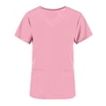 thumbnail image 5 of XUNKUSGA Plus Size Scrubs for Women Loose Fit V Neck Women's Scrub Top Casual comfortable 4-Way Stretch Tunic Top Regular Soild Color Top for Women L-5XL, 5 of 6