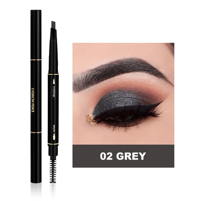 Crayon à Sourcils en Forme de Triangle Crayon à Sourcils Automatique avec Design Double Extrémité Anti-Bavure, Crayon à Sourcils pour Femmes
