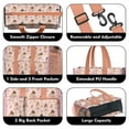 thumbnail image 3 of Teacher Tote Bag,Pink Ballerina Pattern Teacher Utility Tote Bag,Large Work Tote Bags for Women with Multiple Pockets,Top Zipper Closure,13.8x10.6x6.7 Inch, 3 of 5