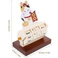 thumbnail image 2 of OUNONA Wood Creative Calendar Household Perpetual Calendar Multi 1Pcs, 2 of 7
