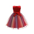 thumbnail image 2 of Gupgi Enfants Robe Formelle, Paillettes de Fleurs Col Rond Sans Manches une Pièce, 2 of 2