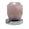 thumbnail image 2 of Bergamo Art Chrome Brass Bathroom Faucet with Pink Rose Quartz Handles, 2 of 6