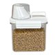 thumbnail image 1 of Off white Contenedor de comida para mascotas, contenedor de comida para gatos con hebillas de sellado estilo hermético de plástico transparente 1, 1 of 4