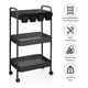thumbnail image 2 of Carrito Organizador De Acero Multifunción Con Ruedas Negro, 2 of 3