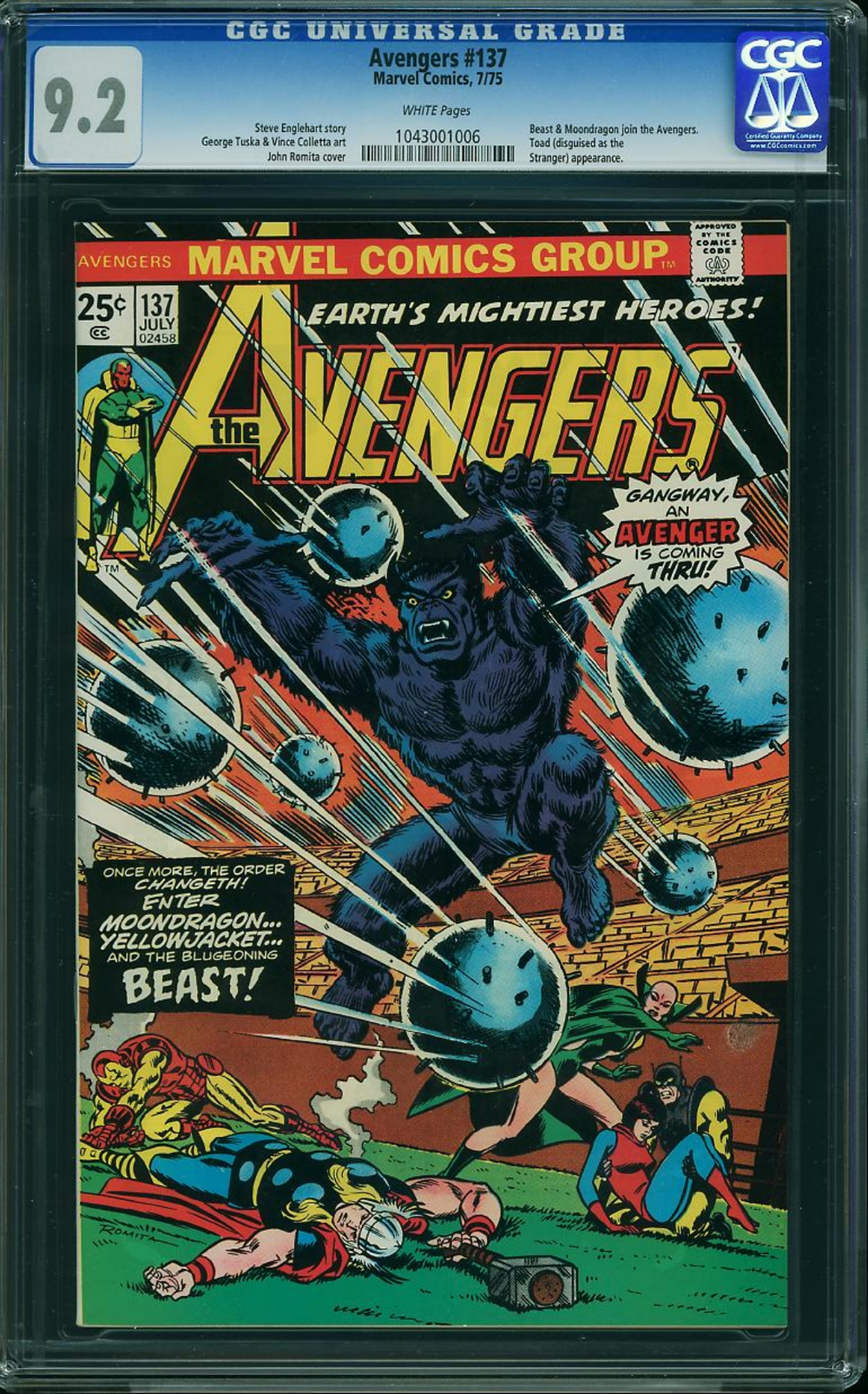 Cover of The Avengers #137