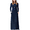 Navy Blue, variant on PPYOUNG Women Long Sleeve Loose Plain Maxi Pockets Dresses Casual Long Dresses Navy Blue L