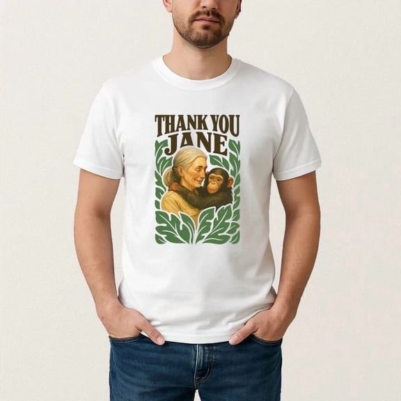 Rip Jane Goodall Shirt Thank You Jane Goodall T Shirt, T-Shirt 2025 Size S-5XL