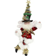 Mark Roberts White and Red Bah Humbug Christmas Fairy - Small 14"