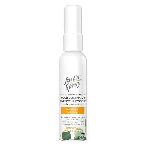 Prelam Just a Spray Odor Eliminator, Air Freshener, Island Fresh, 1.85 oz