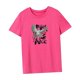 thumbnail image 5 of Camiseta para mujer, ropa de verano, camiseta básica para oficina, calle, trabajo, vacaciones Rosa Rosa, 5 of 7