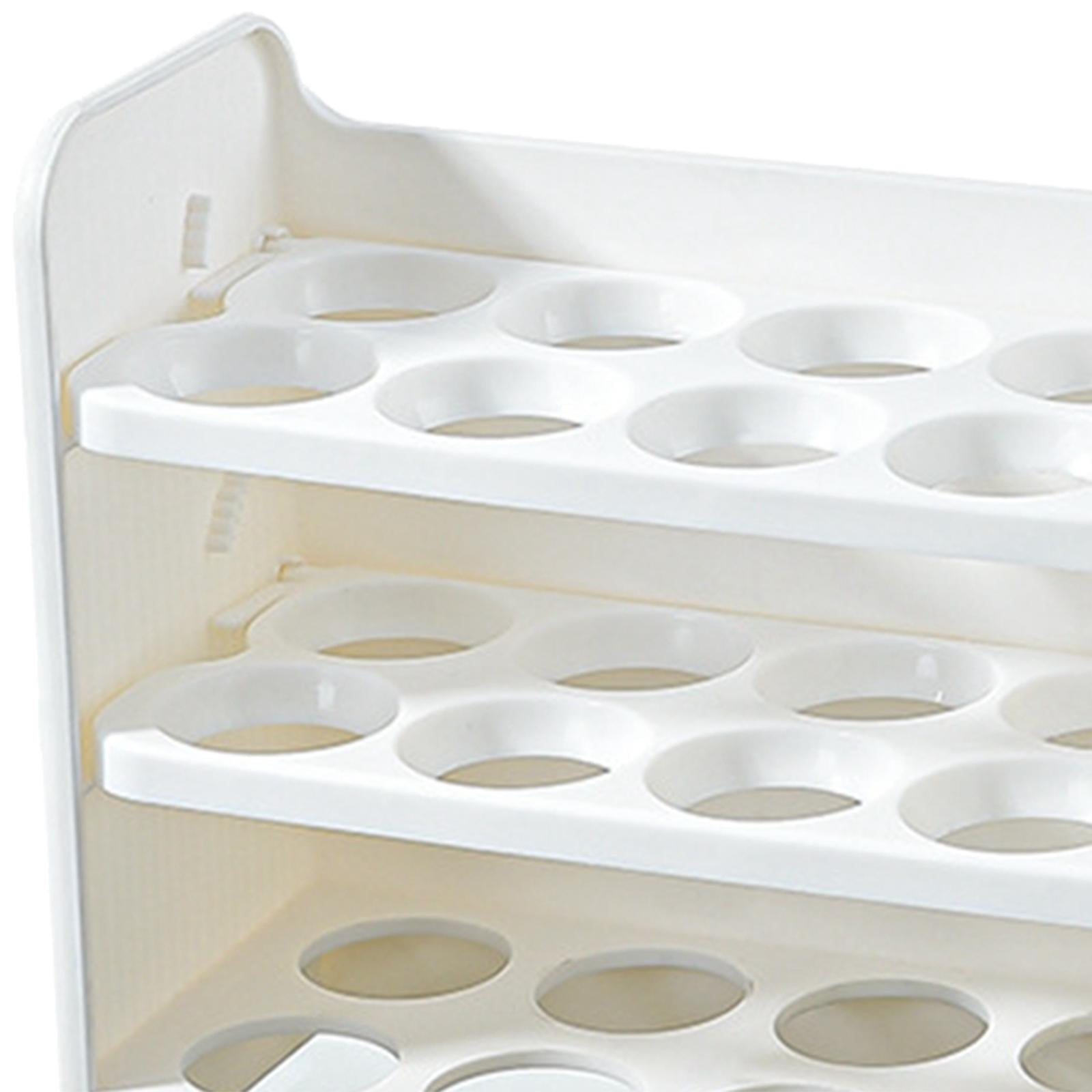 Nishiyuenyi 30 Grid Egg Container Fridge Eggs Organizers for Cabinet Shelf