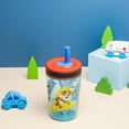 thumbnail image 3 of Zak Designs Kelso Tumbler 15 oz Set (Paw Patrol - Chase & Marshall 2pc Set) Toddlers Cups Non-BPA Leak-Proof Screw-On Lid with Straw Made of Durable Plastic and Silicone, Perfect Baby Cup for Kids, 3 of 5