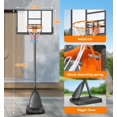 thumbnail image 4 of Huanherad Basketball Hoop Outdoor, 4.9-10FT Adjustable Height, Portable Basketball Hoops & Goals with 48 inch Shatterproof Backboard, Best for Kids/Youth/Adults, 4 of 7