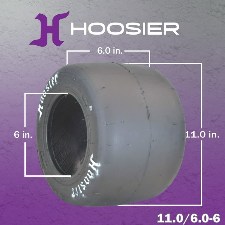 Hoosier 11.0x6.0-6 Slick Tire (12605EB1) for Electric One Wheel