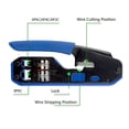 thumbnail image 3 of Cable Crimper, RJ45 Crimping Tool Kit Lightweight Pass Through  for Wire Cutting and Stripping, 3 of 8