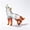 Amber, variant on Wolf Statue Realistic Wolf Figurine Collectible,Happy Wolf,Dances with Wolves