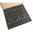 thumbnail image 4 of Staunton Chrome  Black Chrome Chess Men Set Weighted Pro Plastic - NO BOARD, 4 of 6