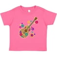 thumbnail image 3 of Inktastic Acoustic Guitar with Colorful Flowers Boys or Girls Baby T-Shirt, 3 of 5