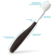 RADIUS Source Medium Cocoshell Handle Toothbrush