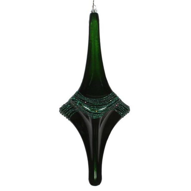 Vickerman MT194124D 12 Po. Émeraude Candy Glitter Drop Ornement