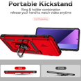 thumbnail image 3 of Estuche GANGXUN para Xiaomi Redmi Note 13 Pro 5G, soporte giratorio 360°, estilo mecánico y magnético, 3 of 5