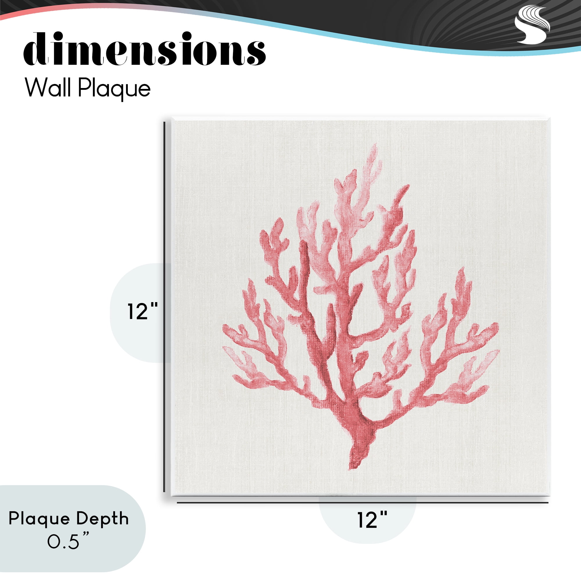 Stupell Industries Muted Pink Coral Branch Wall Plaque Art, design by Janet Tava