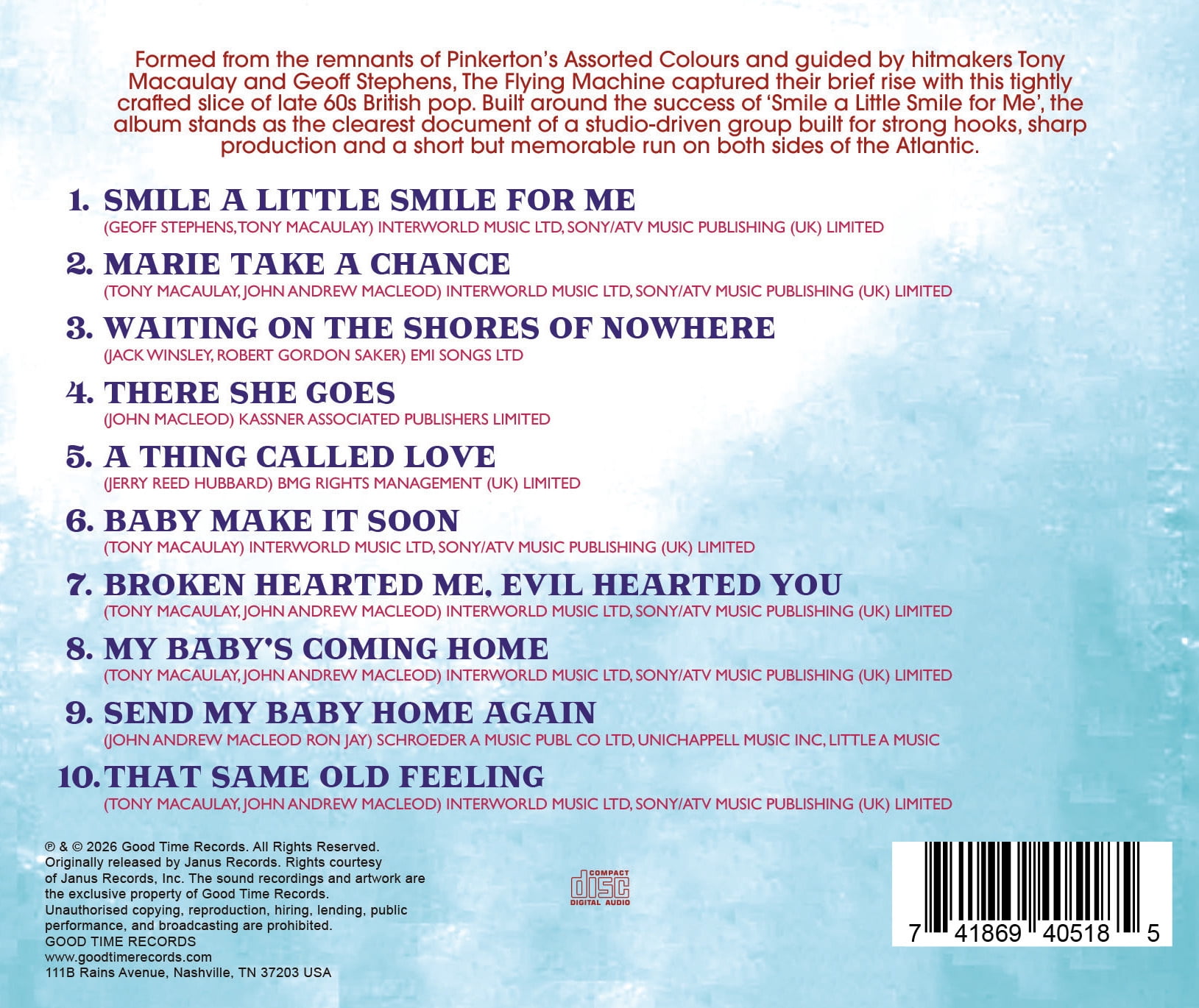 Flying Machine - The Flying Machine - Music & Performance - CD