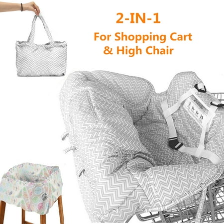 Portable Baby Kids Child Shopping Trolley Cart Seat Pad High Chair Cover Protector