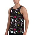 thumbnail image 2 of Gaeub Colorful Geometry Men's Athletic Tank Top, Workout Sleeveless Shirts, Running Tank Tops for Gym, Running, Training - Medium, 2 of 9