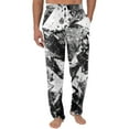 thumbnail image 2 of GrmtClth Pajamas for Men Ultra Lightweight Camo Print Pjs Bottoms Casual Drawstring Elastic Waist Lounge Pants Soft Sleepwear with Pockets and Button Fly Gray XXL, 2 of 5