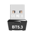 thumbnail image 1 of Adaptador USB Inalámbrico Transmisor Receptor Audio 5.3 Compatible Con (negro), 1 of 7
