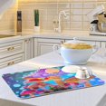 thumbnail image 6 of Mushrooms Bohomia Dish Drying Mats Kitchen Mat Microfiber Counter Absorbent Dish Pad Drainer Rack 18"x24", 6 of 7