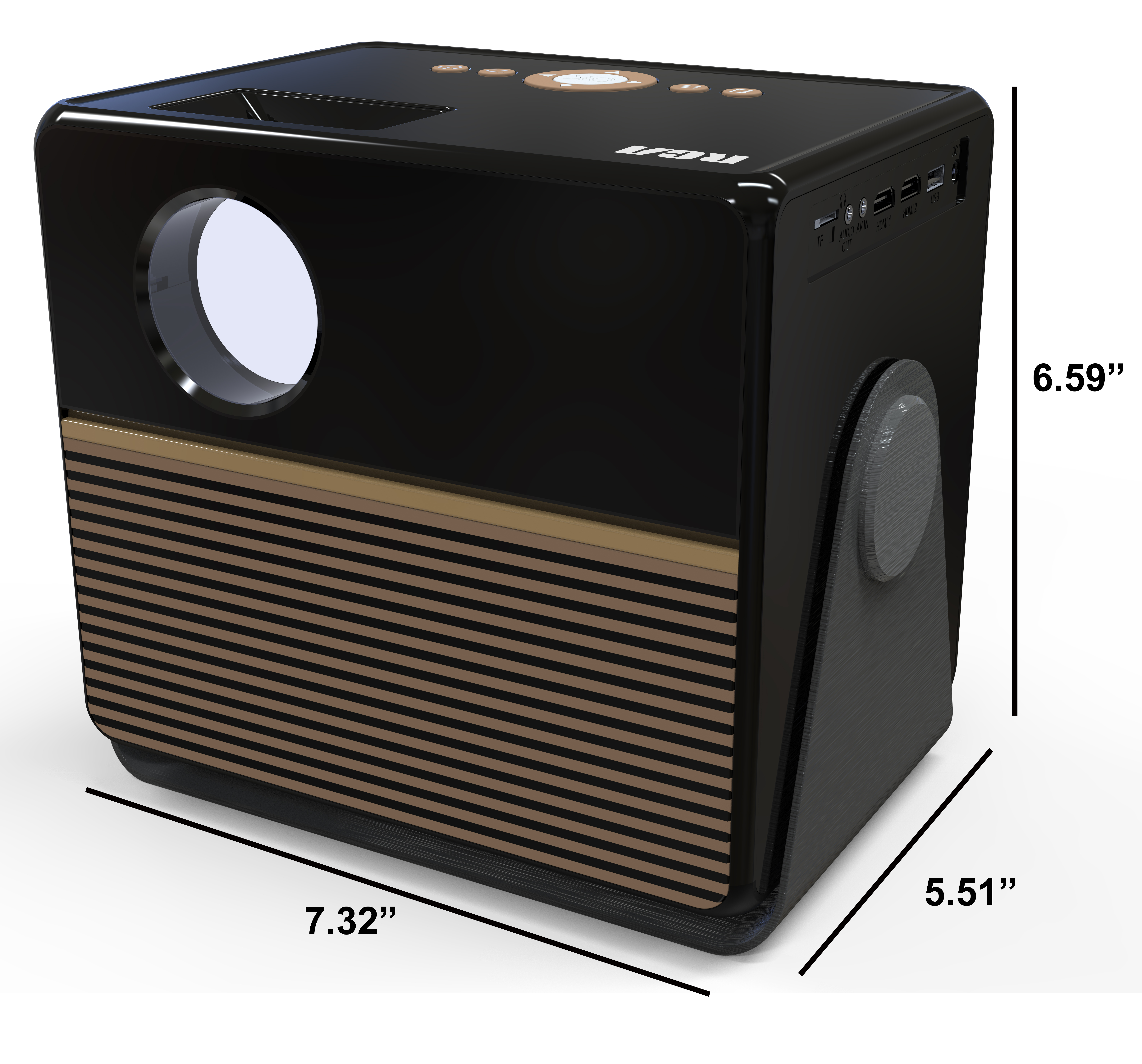RCA 1080P FHD Roku Smart Streaming Projector photo 6
