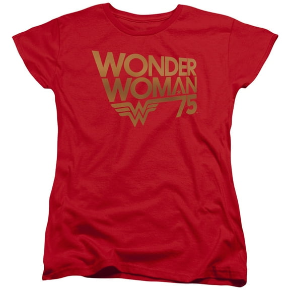 Wonder Woman - Wonder Woman 75Th Anniversary Gold Logo - Women's Short Sleeve Shirt - X-Large