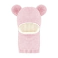 thumbnail image 2 of Adjustable Knit Dog Hat for Large Dogs, Winter Warm & Summer Sun Protection with Brim, Soft Pink Beanie for Medium Large Breed Pets All Season, 2 of 7