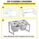 thumbnail image 5 of VEVOR Especiero extensible, 13.8"-23.6" ajustable, estante organizador de acero, 5 of 9