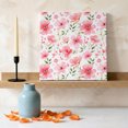 thumbnail image 3 of Ships Next Day Canvas Wall Art 8"x8", Elegant Spring Floral Wood Framed Canvas Print Painting, Pink Flower Summer Botanical Ready to Hang Small Picture Wall Decor for Home Bathroom Nursery Kitchen, 3 of 9