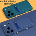 thumbnail image 6 of TECH CIRCLE for iPhone XS/X Frosted TPU Wallet Case with Card Holder Soft Liquid Silicone Cover [Microfiber Lining] Full Camera Protection Lightweight Shockproof Slim for Women Men,Red, 6 of 9