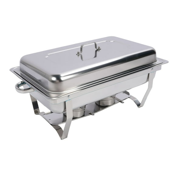 Chafing Dishes Buffet Set, Foldable Heat Preservation Food Warmers, Stainless Steel Buffet Chafing Dish Set, Multifunctional Buffet Warmer for Gathering, Outdoor, Wedding,