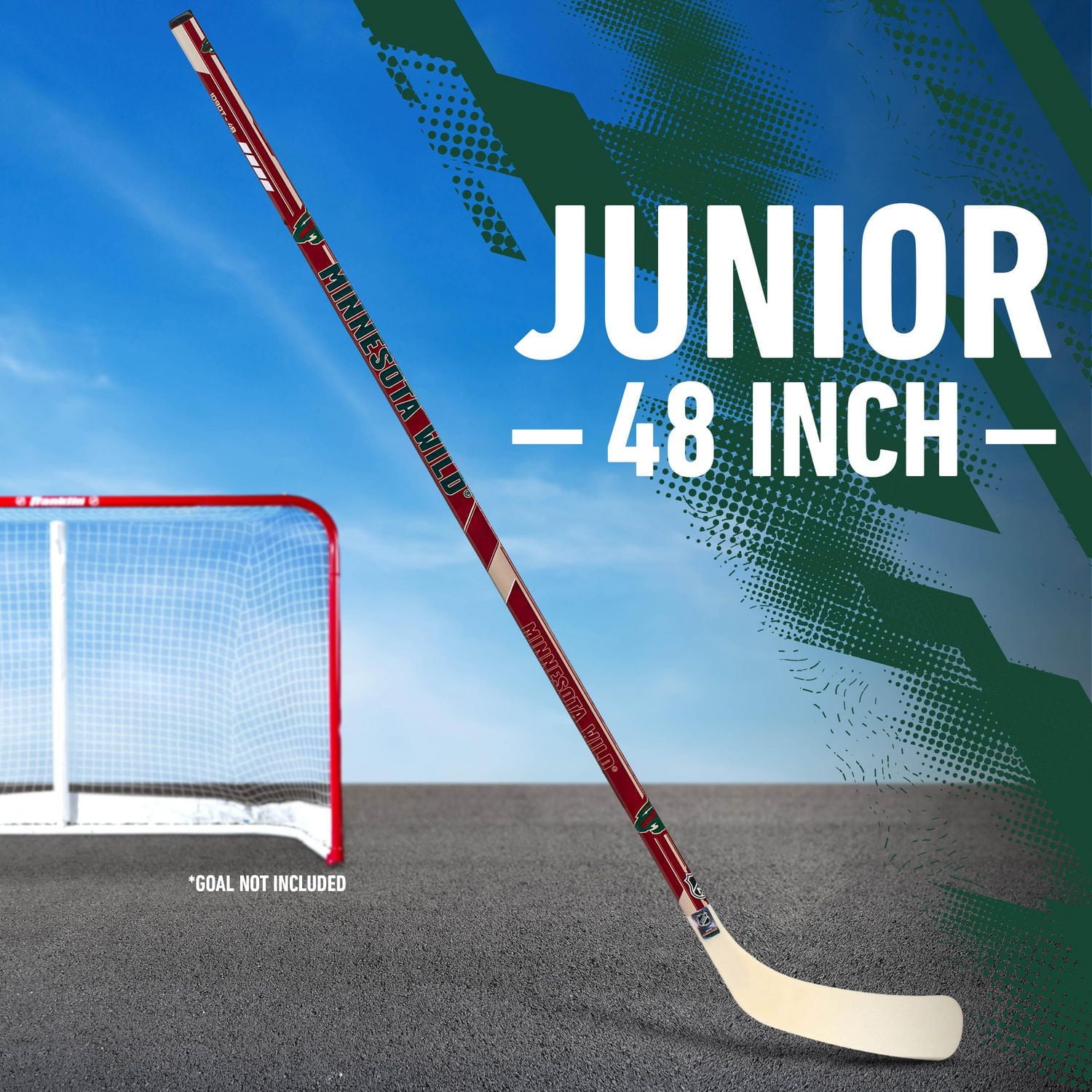 Franklin Sports NHL  Wild Street Hockey Stick - 48" Jr Right Handed