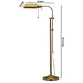 thumbnail image 5 of Benjara BM225079 Metal Rectangular Floor Lamp with Adjustable Pole, Gold, 5 of 5