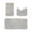 Gray, variant on Bath Rugs 3 Set, Bathroom Rugs, Toilet Mats Universal Soft Comfortable Water Absorption, Bath Mats Non-Slip Thick Machine Washable