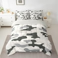 thumbnail image 2 of Manfei Cartoon Camo Bedding Comforter Set 7pcs, Camouflage Queen Bedding Sets, Teens Kids Boys Girls Reversible Queen Sheet Sets, Lightweight Room Decor, 2 of 7