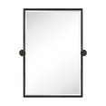 thumbnail image 3 of Blakley Rectangle Metal Wall Mirror 24" x 20" - Brushed Gold, 3 of 5