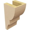 thumbnail image 5 of 4"W x 4"D x 8"H Wide Ridgewood Rough Cedar Woodgrain TimberThane Corbel, Primed Tan, 5 of 6