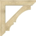 thumbnail image 3 of Ekena Millwork 6"W x 42"D x 42"H Balboa Slat Rough Sawn Bracket, Douglas Fir, 3 of 4