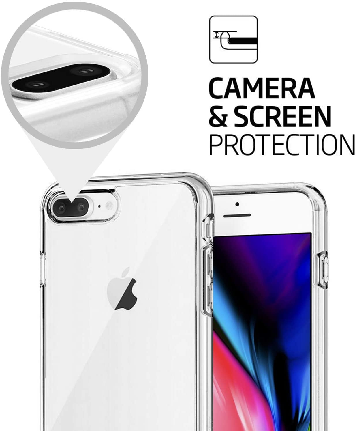 Entronix Shockproof Slim Cell Phone Case for Apple iPhone 7