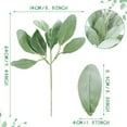 thumbnail image 2 of Arrangements de Maison Aspect Naturel Texture Floquée Feuilles d'Oreilles d'Agneau, 2 of 6