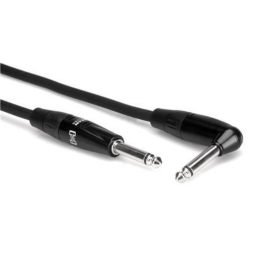 Hosa HGTR-020R Pro Guitar Cable REAN Straight to Right-angle 20 ft